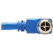Tripp Lite by Eaton NM12-6A3-10M-BL M12 X-Code Cat6a 10G Ethernet Cable, M/M, Blue, 10 m (32.8 ft.) - NM12-6A3-10M-BL