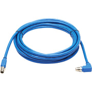 Tripp Lite by Eaton NM12-6A3-10M-BL M12 X-Code Cat6a 10G Ethernet Cable, M/M, Blue, 10 m (32.8 ft.)