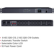 CyberPower ATS PDU24005 10-Outlets PDU - PDU24005