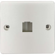 Tripp Lite by Eaton 1-Port French-Style Wall Plate, White, TAA