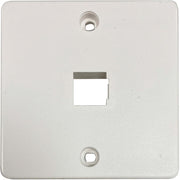 Tripp Lite by Eaton 1-Port French-Style Wall Plate, White, TAA - N042F-W01