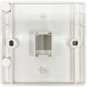 Tripp Lite by Eaton 1-Port French-Style Wall Plate, White, TAA - N042F-W01