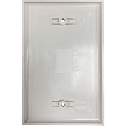 Tripp Lite by Eaton Safe-IT Blank Wall Plate, Antibacterial, Ivory Matte, TAA - N042AB-000-IVM