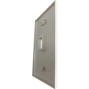 Tripp Lite by Eaton Safe-IT 1-Port Single-Gang Keystone Wall Plate, Antibacterial, Ivory Matte, TAA - N042AB-001-IVM