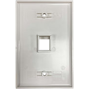 Tripp Lite by Eaton Safe-IT 1-Port Single-Gang Keystone Wall Plate, Antibacterial, Ivory Matte, TAA - N042AB-001-IVM