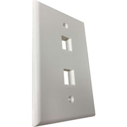 Tripp Lite by Eaton Safe-IT 2-Port Single-Gang Keystone Wall Plate, Antibacterial, Ivory Matte, TAA - N042AB-002-IVM