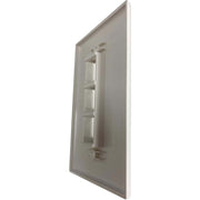 Tripp Lite by Eaton Safe-IT 3-Port Single-Gang Keystone Wall Plate, Antibacterial, Ivory Matte, TAA - N042AB-003-IVM