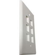 Tripp Lite by Eaton Safe-IT 6-Port Single-Gang Keystone Wall Plate, Antibacterial, Ivory Matte, TAA - N042AB-006-IVM