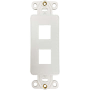 Tripp Lite by Eaton N042DAB-002V-IV 2-Port Antibacterial Wall-Mount Insert, Ivory - N042DAB-002V-IV