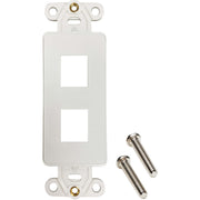 Tripp Lite by Eaton N042DAB-002V-IV 2-Port Antibacterial Wall-Mount Insert, Ivory