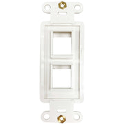 Tripp Lite by Eaton N042DAB-002V-IV 2-Port Antibacterial Wall-Mount Insert, Ivory - N042DAB-002V-IV