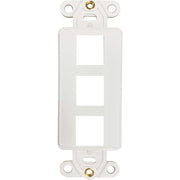 Tripp Lite by Eaton N042DAB-003V-IV 3-Port Antibacterial Wall-Mount Insert, Ivory - N042DAB-003V-IV