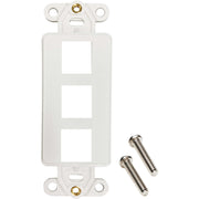 Tripp Lite by Eaton N042DAB-003V-IV 3-Port Antibacterial Wall-Mount Insert, Ivory