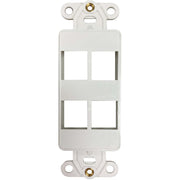 Tripp Lite by Eaton N042DAB-004V-IV 4-Port Antibacterial Wall-Mount Insert, Ivory - N042DAB-004V-IV