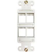 Tripp Lite by Eaton N042DAB-004V-IV 4-Port Antibacterial Wall-Mount Insert, Ivory - N042DAB-004V-IV