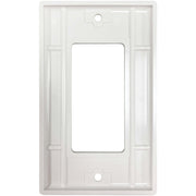 Tripp Lite by Eaton Safe-IT Single-Gang Antibacterial Wall Plate, Decora Style, Ivory, TAA - N042DAB-001-IV