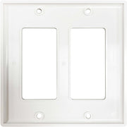 Tripp Lite by Eaton Safe-IT Double-Gang Antibacterial Wall Plate, Decora Style, Ivory, TAA - N042DAB-002-IV