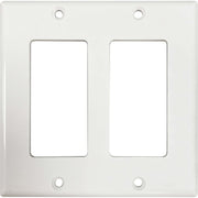 Tripp Lite by Eaton Safe-IT Double-Gang Antibacterial Wall Plate, Decora Style, Ivory, TAA - N042DAB-002-IV