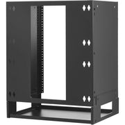 Tripp Lite by Eaton 12U Wall-Mount Bracket with Shelf for Small Switches and Patch Panels, Hinged - SRWO12UBRKTSHEL