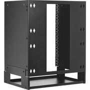 Tripp Lite by Eaton 12U Wall-Mount Bracket with Shelf for Small Switches and Patch Panels, Hinged - SRWO12UBRKTSHEL