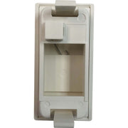 Tripp Lite by Eaton 1-Port European-Style Insert, Unloaded Shuttered Module, 22.5 x 45 mm, White - N042E-WHM1-S