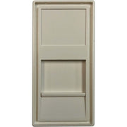 Tripp Lite by Eaton 1-Port European-Style Insert, Unloaded Shuttered Module, 22.5 x 45 mm, White