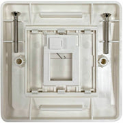 Tripp Lite by Eaton 1-Port UK-Style Wall Plate, Unloaded Shuttered Module, White - N042U-WK1-S