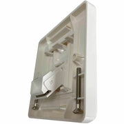 Tripp Lite by Eaton 1-Port UK-Style Wall Plate, Unloaded Shuttered Angled Module, White - N042U-WK1-SA