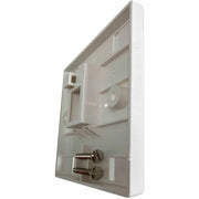 Tripp Lite by Eaton 1-Port UK-Style Keystone Wall Plate, Unloaded Shuttered Module, Icon Tab, White - N042U-W01-ST