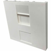 Tripp Lite by Eaton 1-Port UK-Style Unloaded Shuttered Module, 50 x 50 mm, White - N042U-WM1-S