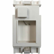 Tripp Lite by Eaton 1-Port UK-Style Insert, Unloaded Shuttered Module, 25 x 50 mm, White - N042U-WHM-S