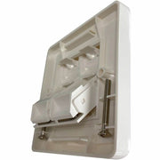 Tripp Lite by Eaton 2-Port UK-Style Wall Plate, Unloaded Shuttered Angled Module, White - N042U-WK2-SA