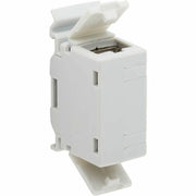 Tripp Lite by Eaton Cat6a Shielded In-Line DIN-Rail Mountable Snap-In Coupler (RJ45 F/F), TAA