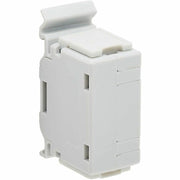 Tripp Lite by Eaton Cat6a Shielded In-Line DIN-Rail Mountable Snap-In Coupler (RJ45 F/F), TAA - N235-D01-SH-6A