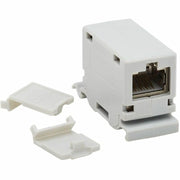 Tripp Lite by Eaton Cat6a Shielded In-Line DIN-Rail Mountable Snap-In Coupler (RJ45 F/F), TAA - N235-D01-SH-6A