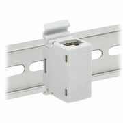 Tripp Lite by Eaton Cat6a Shielded In-Line DIN-Rail Mountable Snap-In Coupler (RJ45 F/F), TAA - N235-D01-SH-6A