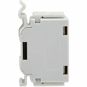 Tripp Lite by Eaton Cat6a Shielded In-Line DIN-Rail Mountable Snap-In Coupler (RJ45 F/F), TAA - N235-D01-SH-6A