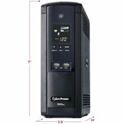 CyberPower Intelligent LCD BRG1500AVRLD2 1500VA Mini-tower UPS - BRG1500AVRLCD2