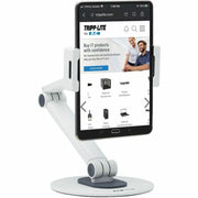 Tripp Lite by Eaton DMTBD413 Mounting Arm for Smartphone, Tablet, Mobile Device - White - DMTBD413