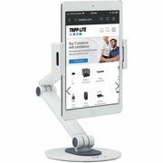 Tripp Lite by Eaton DMTBD413 Mounting Arm for Smartphone, Tablet, Mobile Device - White - DMTBD413