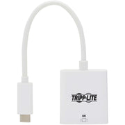 Tripp Lite by Eaton USB-C to HDMI Adapter (M/F) - 8K, HDR, 4:4:4, HDCP 2.3, White - U444-06N-HD8KW