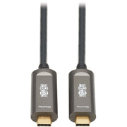 Tripp Lite by Eaton USB-C to USB-C Fiber Active Optical Cable, M/M, Black, 30 m (98 ft.) - U420F-30M-V
