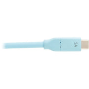 Tripp Lite by Eaton U040AB-006CS5LB USB-C to USB-C Cable (M/M), Light Blue, 6 ft. (1.8 m) - U040AB-006CS5LB
