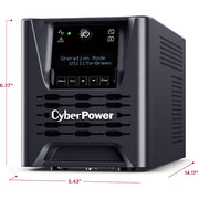 CyberPower Smart App Sinewave 750VA Mini-tower UPS - PR750LCD3C