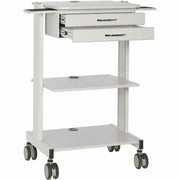 Tripp Lite by Eaton Mobile Workstation with 2x Adjustable Shelves, 2x Metal Drawers, Locking Caster - WWSS2DWSTAA