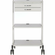 Tripp Lite by Eaton Mobile Workstation with 2x Adjustable Shelves, 2x Metal Drawers, Locking Caster - WWSS2DWSTAA