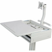 Tripp Lite by Eaton Mobile Workstation with Monitor Arm, Casters, Locking Drawer, TAA - WWSS1DWSTAA