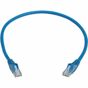 Tripp Lite series Cat6 Gigabit Snagless Molded UTP Ethernet Cable (RJ45 M/M), PoE, LSZH, Blue, 0.5