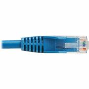 Tripp Lite series Cat6 Gigabit Snagless Molded UTP Ethernet Cable (RJ45 M/M), PoE, LSZH, Blue, 0.5 - N201L-0P5M-BL