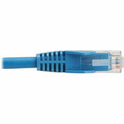 Tripp Lite series Cat6 Gigabit Snagless Molded UTP Ethernet Cable (RJ45 M/M), PoE, LSZH, Blue, 1 m - N201L-01M-BL